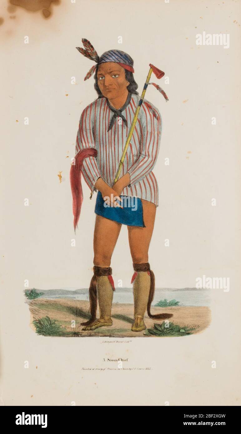 Un capo Sioux del portafoglio aborigeno. Foto Stock