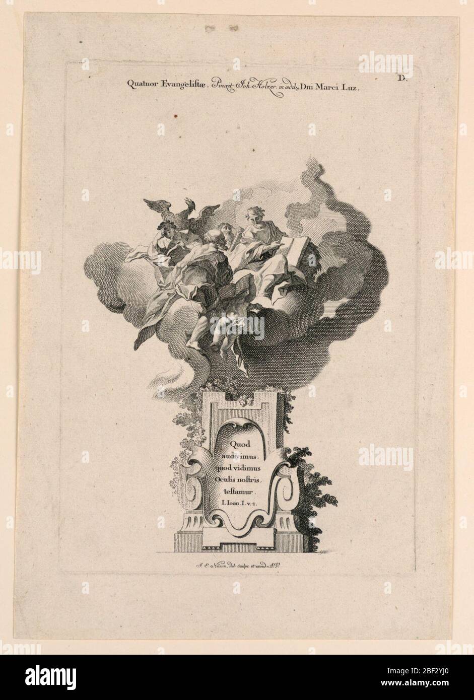 Quatuor Evangelistae. Foto Stock