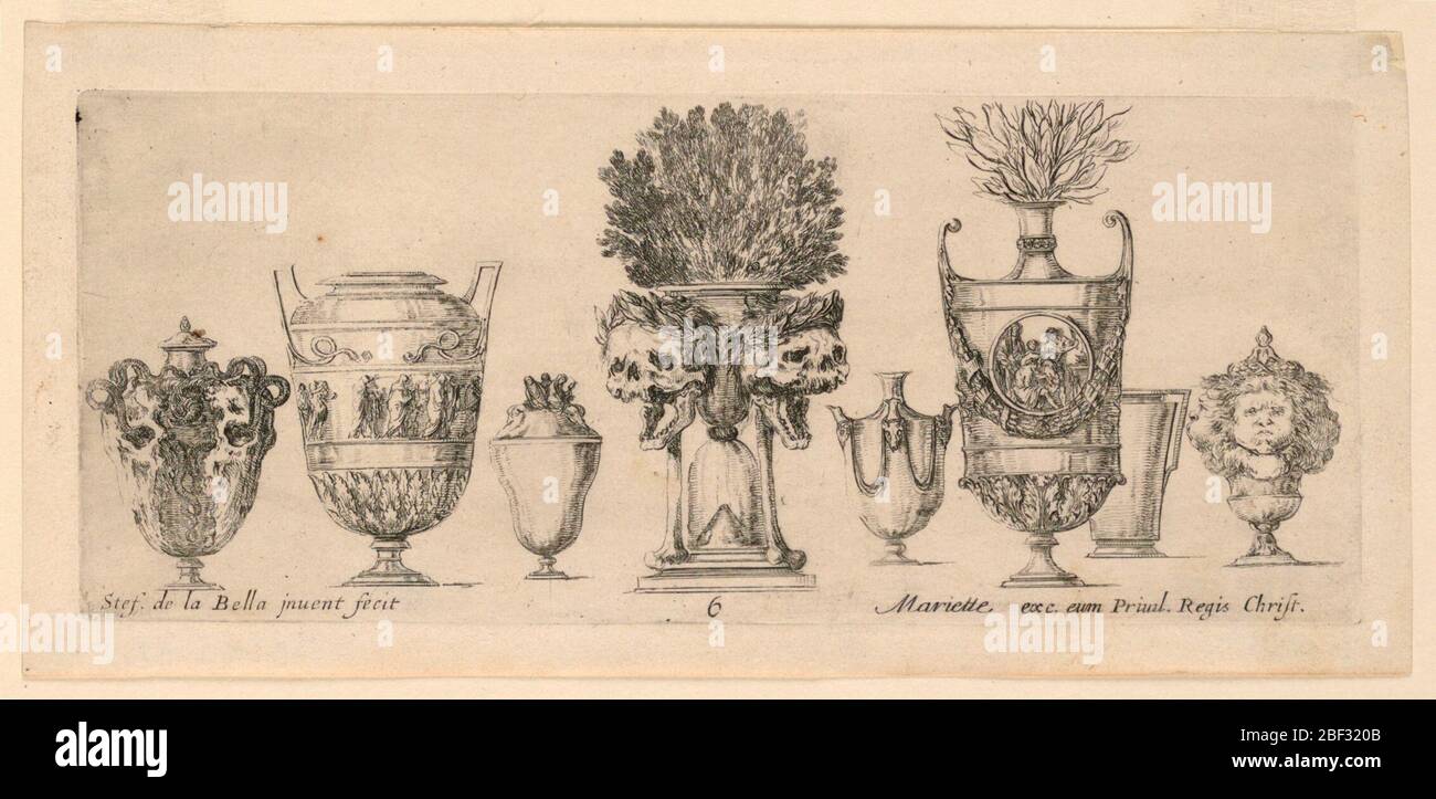 Otto vasi da Raccol. Foto Stock