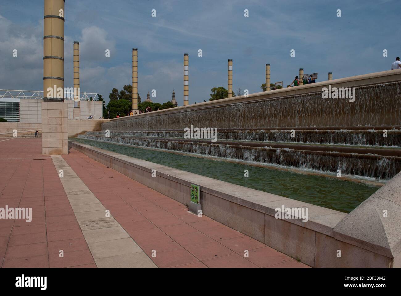Estadi Olímpic Lluís Società Stadio Olimpico, Montjuic, Barcellona, Spagna di Pere Domènech i Roura Foto Stock