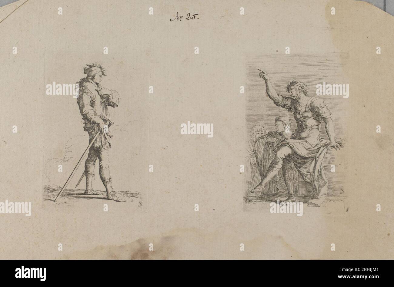 Figurine Series Man with Arm at Chest Level (uomo con braccio a livello torace). Foto Stock