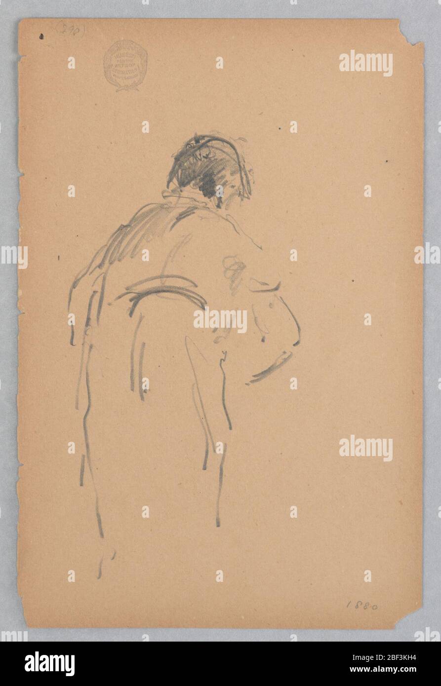 Uomo. Disegno di una figura maschile. Foto Stock