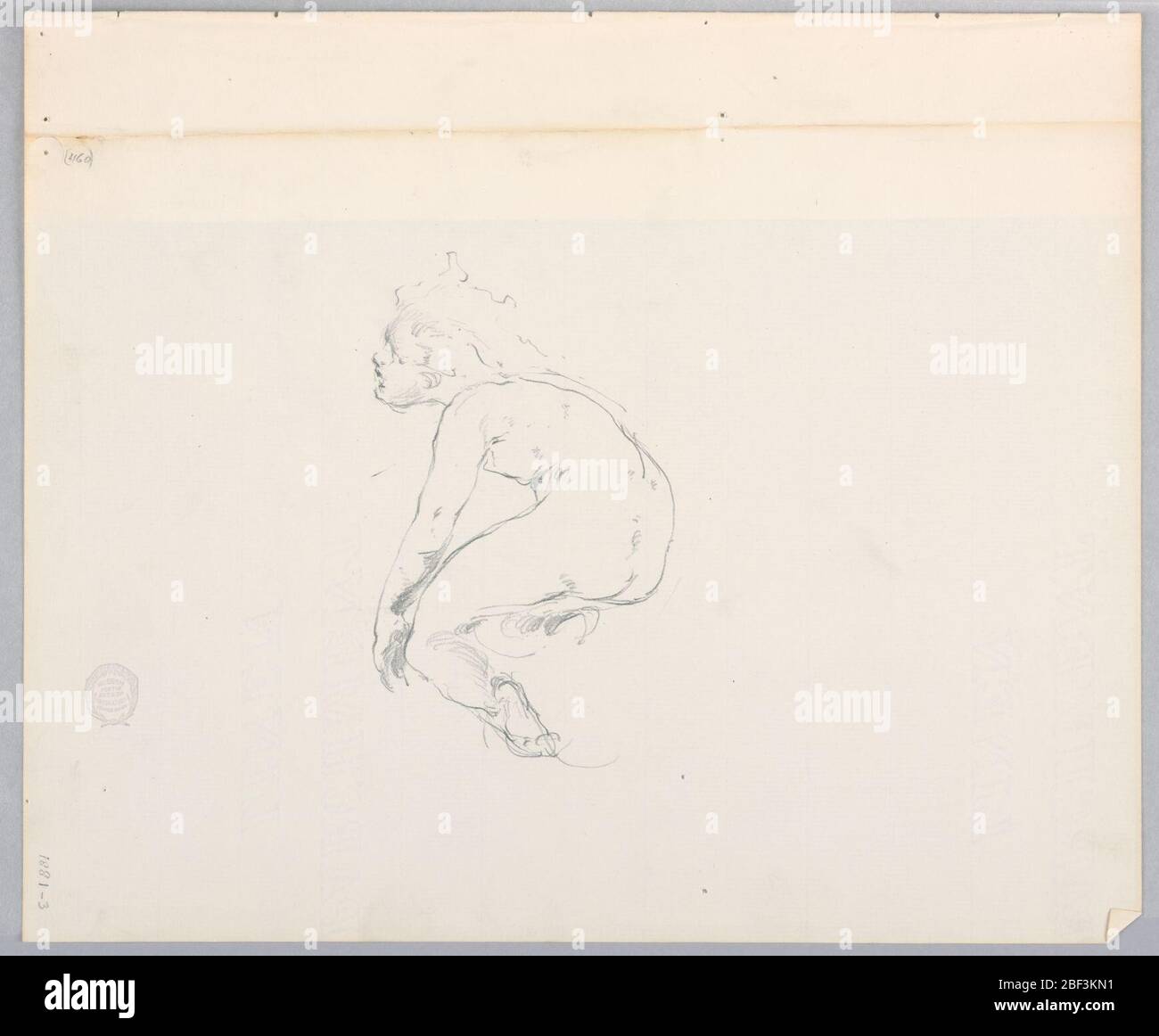 Donna. Disegno di una figura femminile. Foto Stock