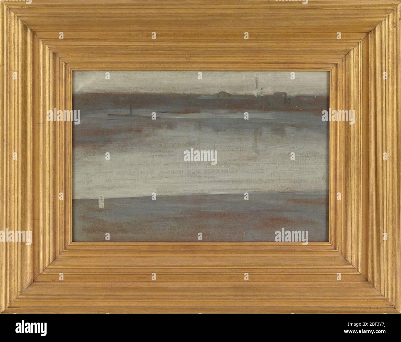 Sinfonia in grigio primo mattino Tamigi. Charles Lang Freer (1854-1919) a 1904William Marchant & Co., Londra, a 1904 [1] dal 1904 al 191919Charles Lang Freer (1854-1919), acquistato da William Marchant & Co. Foto Stock