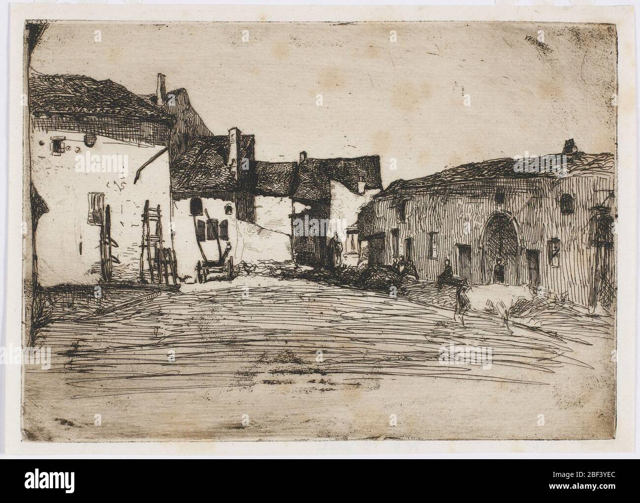 (Artista) James McNeill Whistler; Stati Uniti; 1858; rame a facce di acciaio; a x L: 10.9 x 15.5 cm (4 5/16 x 6 1/8 in); dono di Charles Lang Freer Foto Stock