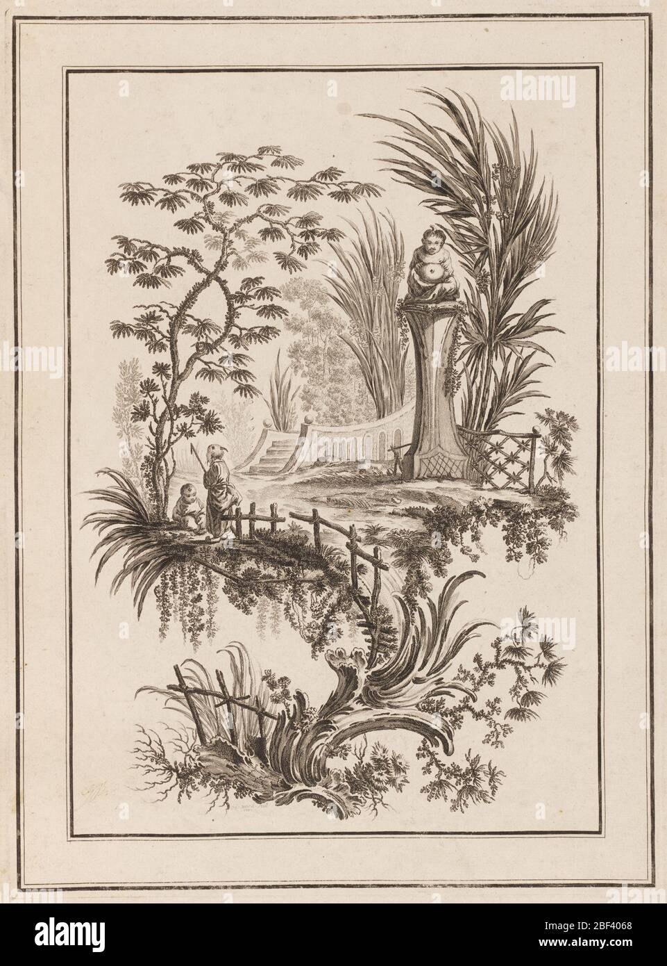 Figure in Giardino. Foto Stock