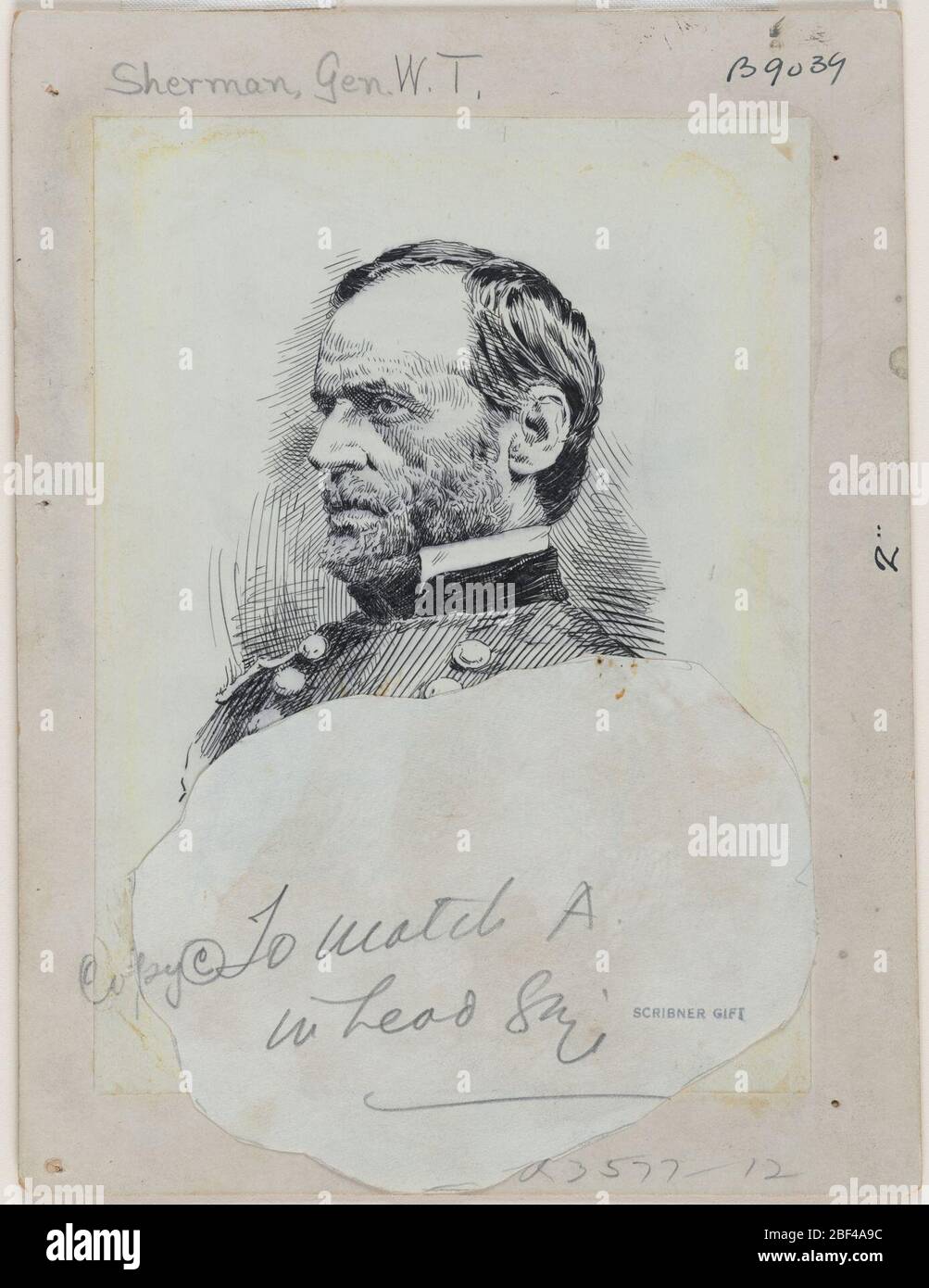 William T Sherman. Foto Stock
