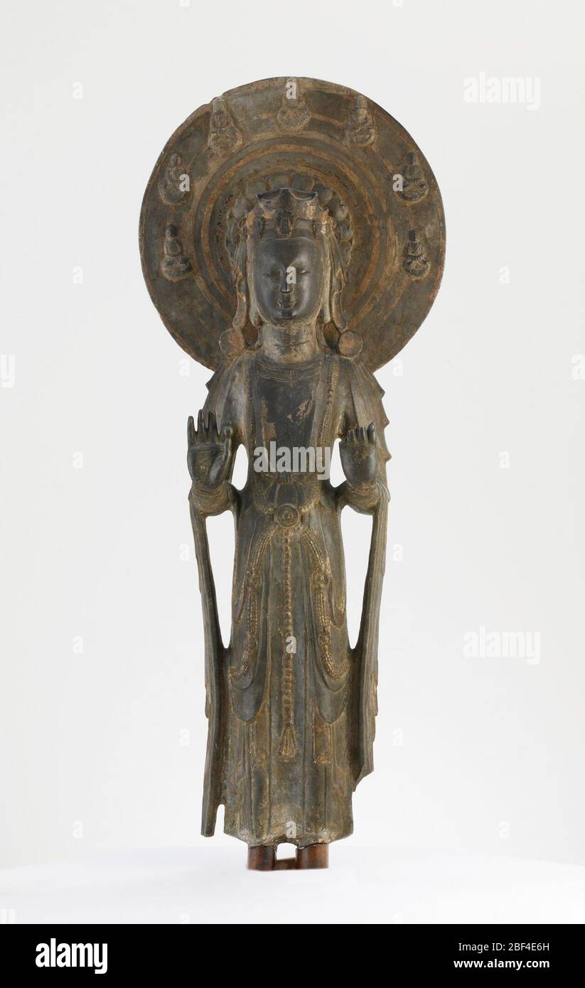 Bodhisattva in piedi. Dikran Garabed Kelekian (1868 - 1951) Charles Lang Freer (1854-1919) a 1916Dikran G. Kelekian (1868-1951), il Cairo, Egitto, Parigi, Francia, e New York a 1916 [1] dal 1916 al 19191919Charles Lang Freer (1854-1919), acquistato da Dikran G. Foto Stock