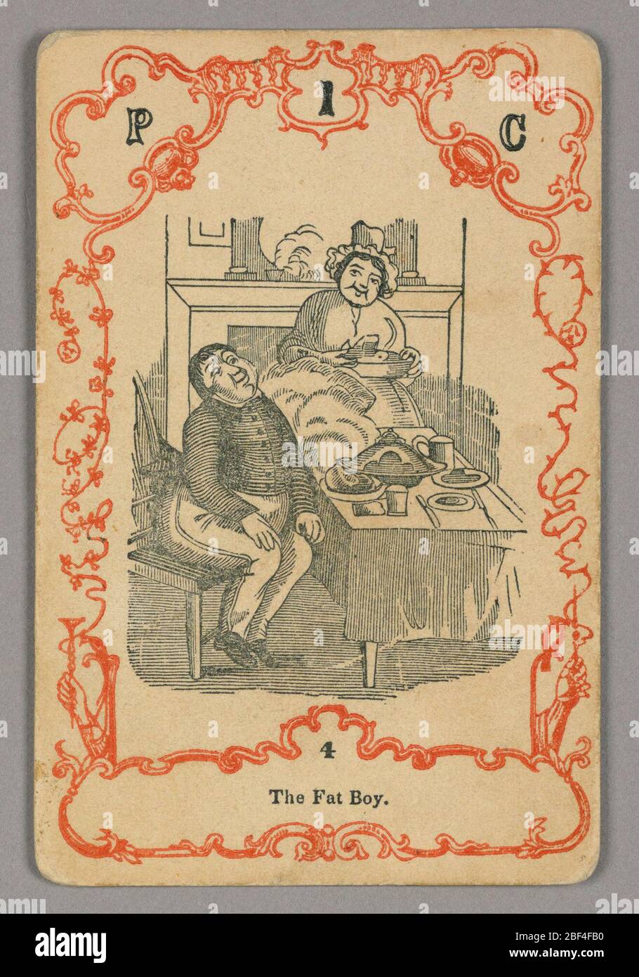 Carta da gioco. In alto: N 3 N; sotto immagine centrale: 3 Foto Stock