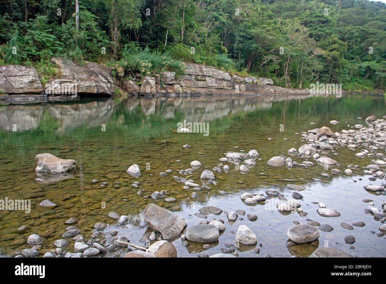 Il fiume Ba su viti Levu Foto Stock