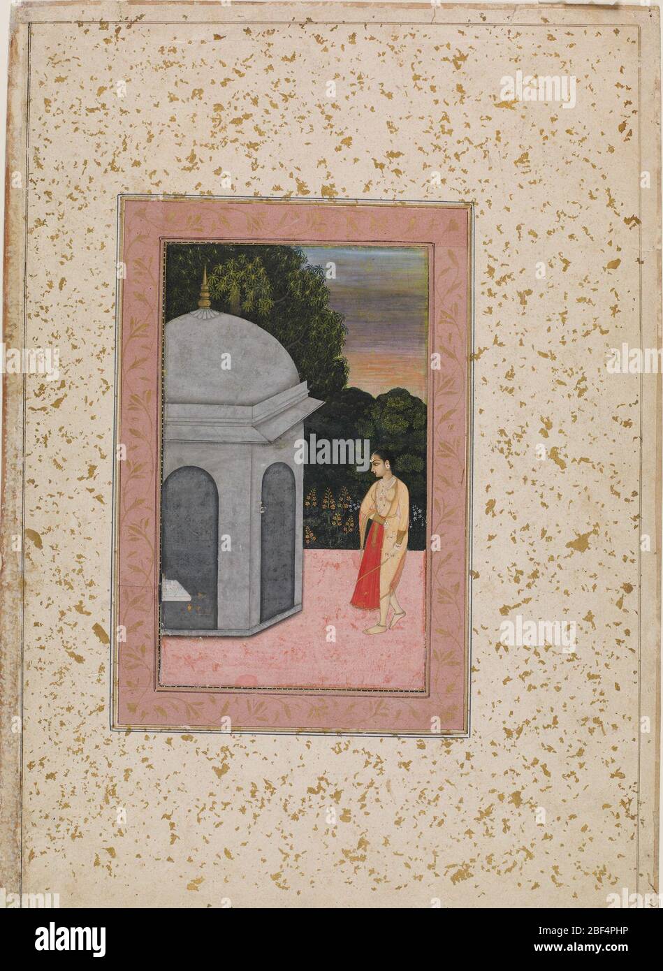 Una visita ad un Tempio. Dr. Ananda K. Coomaraswamy (1877 - 1947) a 1924 Dr. Coomaraswamy di Ananda K., Boston a 1924 [1]da 1924Freer Gallery of Art, acquistato da Dr. Ananda K. Coomaraswamy, Boston nel 1924 [2]Note:[1] file oggetto, cartella non datata nota.[2] vedere nota 1. Foto Stock