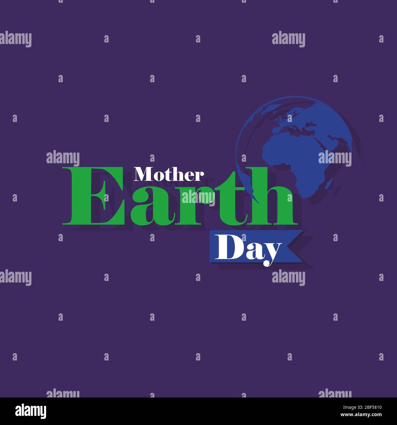 Banner del giorno della Terra felice - Salva il pianeta Foto Stock