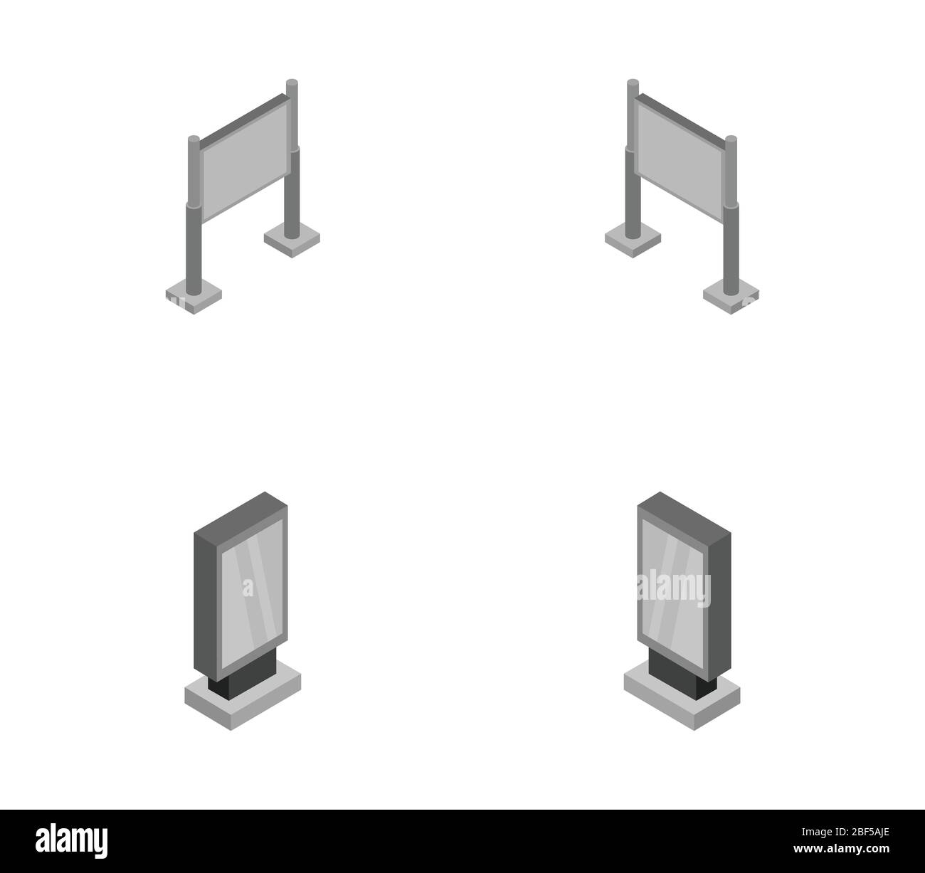 icona del tabellone isometrico illustrata in vettore su sfondo bianco Illustrazione Vettoriale
