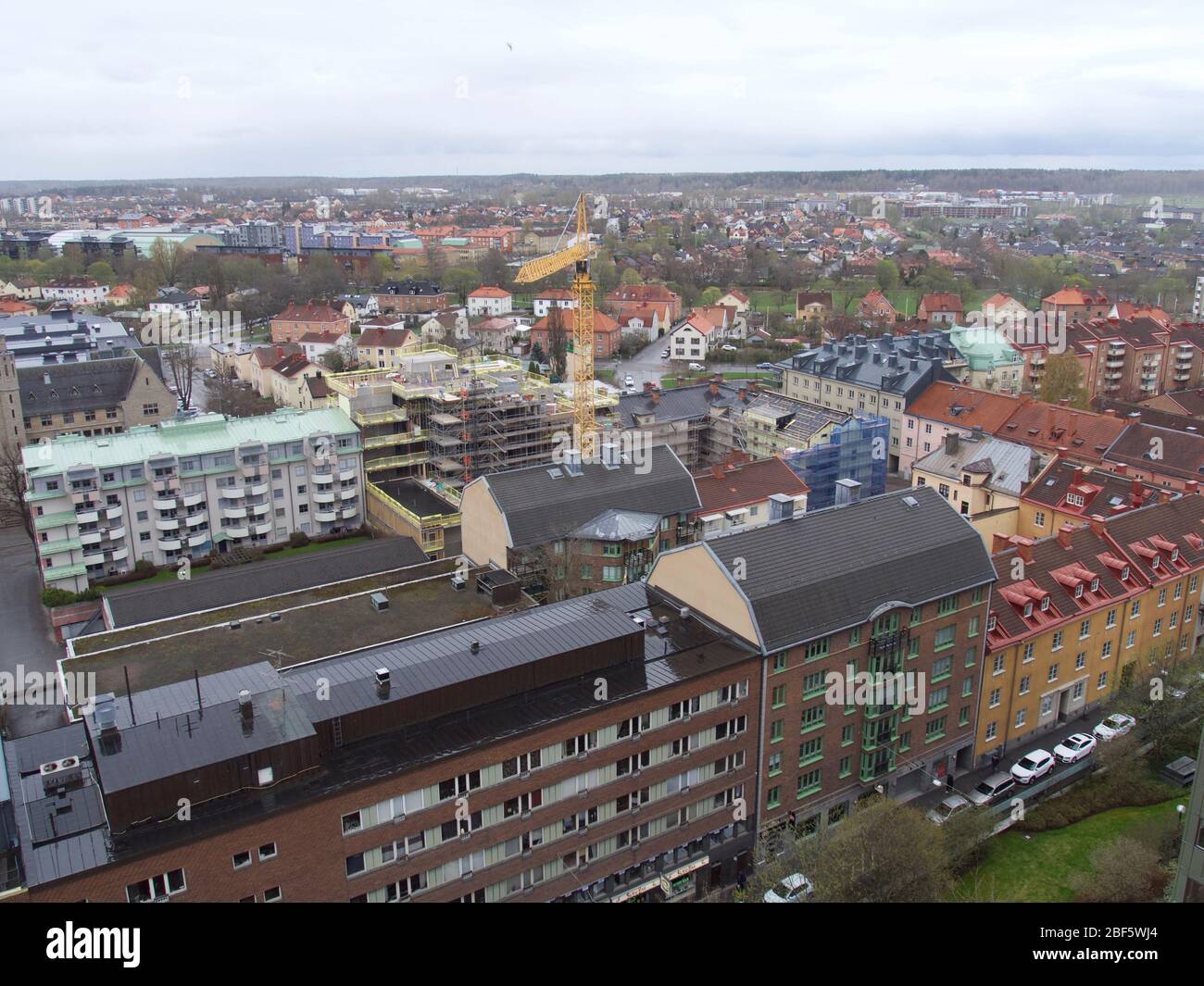 Immagine panoramica di Orebro città della Svezia Foto Stock