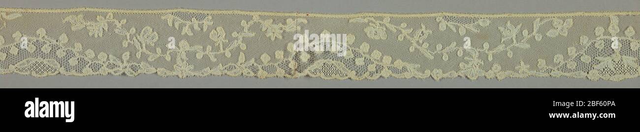 Bordo. Baccia di confine, piante da fiore; Bruxelles fine 19 ° secolo Foto Stock