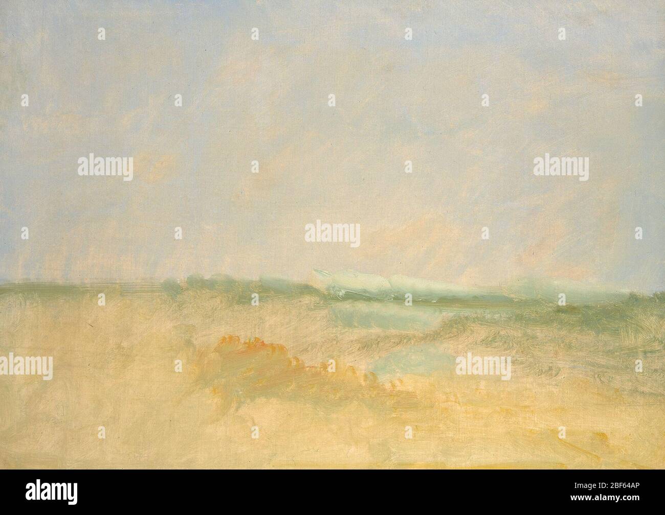 Sfondo del paesaggio. "Le scene paesaggistiche di queste regioni selvagge e belle sono, di per sé, una ricompensa ricca per il viaggiatore." (Catlin, Letters and Notes, vol. 2, n. 37, 1841; ristampa 1973) Foto Stock