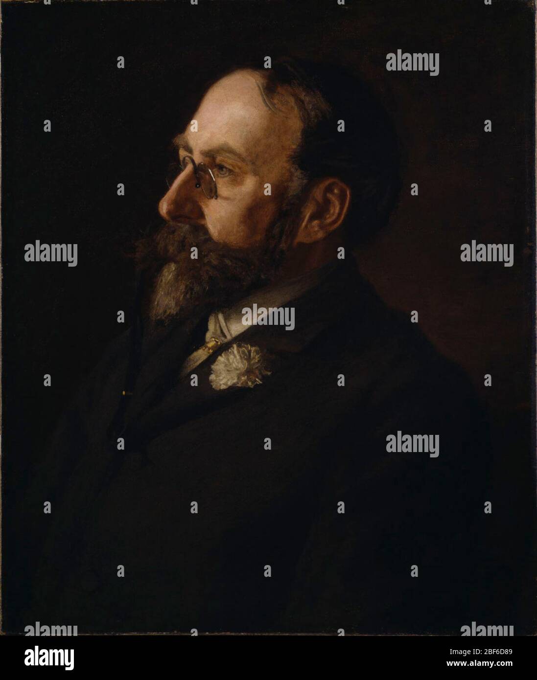 Ritratto di William Merritt Chase. Hirschl & Adler Galleries, New York, alla 1959NATIONAL PORTRAIT GALLERY, Londra. Thomas Eakins (1844-1916) e il cuore della vita americana, 8 ottobre 1993-23 gennaio 1994.BUCERIUS KUNST FORUM, Amburgo. 'Alta Società: Ritratti americani dell'età dorata,' 7 giugno-31 agosto 2008, no Foto Stock