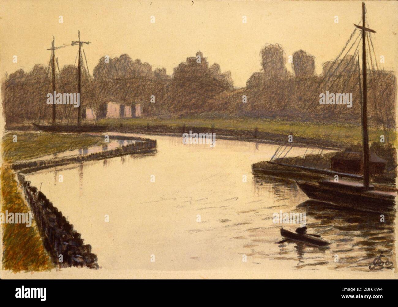 Senza titolo. Joseph Erdelac, Cleveland, OH, al 1978Gift di Joseph Erdelac 1978HIRSHHORN MUSEUM AND SCULPTURE GARDEN, Smithsonian Institution, Washington, DC. "Oscar Bluemner", 14 novembre 1979-2 marzo 1980, n. Cat 6, ill. Pag. 22.COLUMBUS MUSEUM OF ART, Ohio. Foto Stock