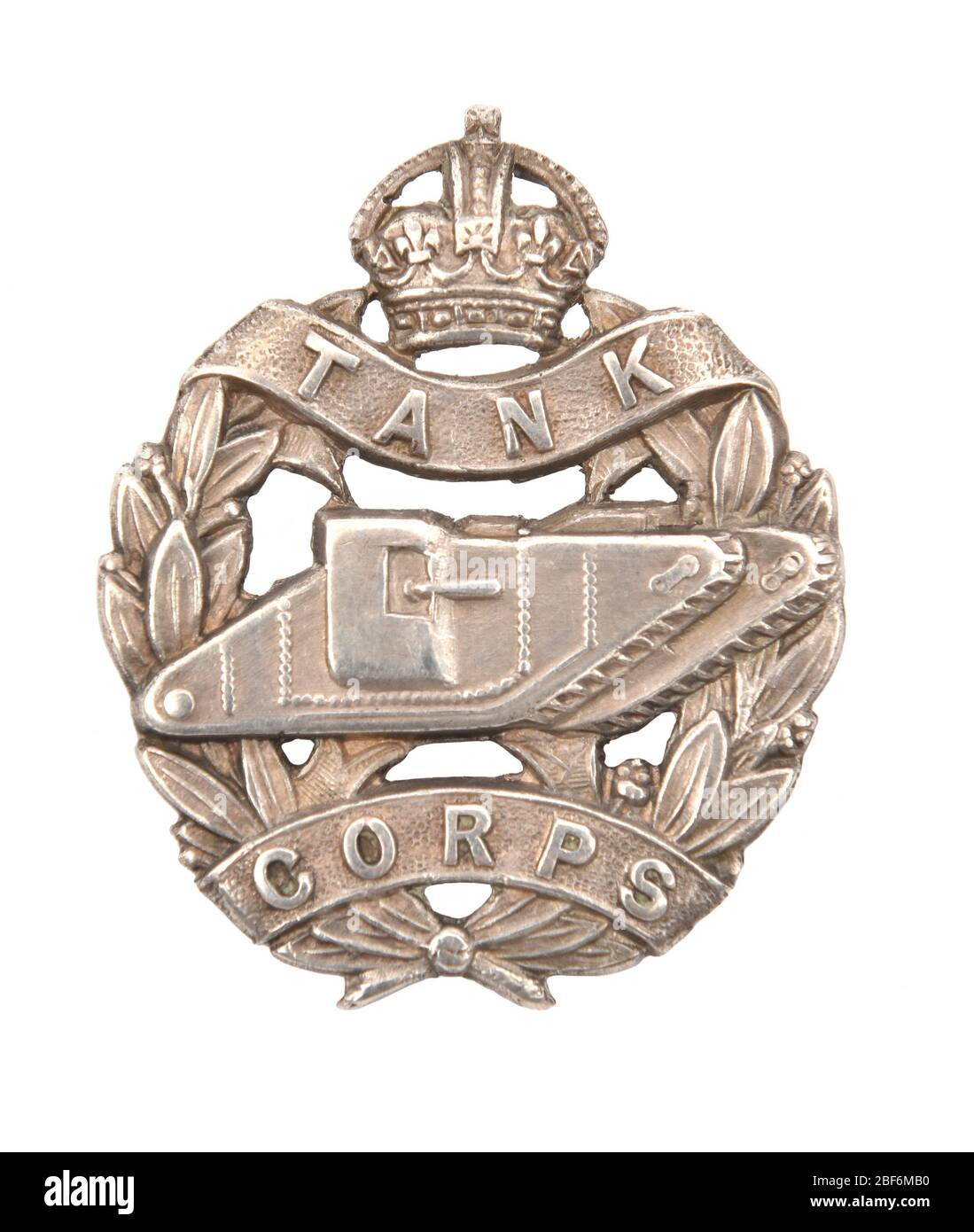 Un beretto o un distintivo di cappellino del corpo del carro armato della prima Guerra Mondiale Foto Stock