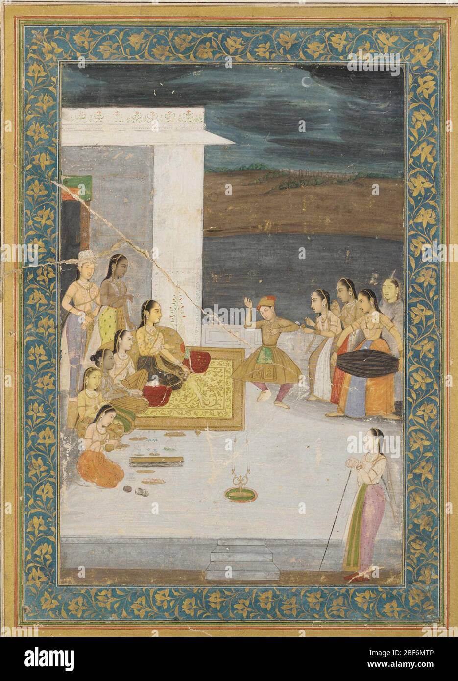 ; India; inizio del XVIII secolo; colore e oro su carta; a x L: 26.8 x 17.7 cm (10 9/16 x 6 15/16 in); dono di Charles Lang Freer Foto Stock
