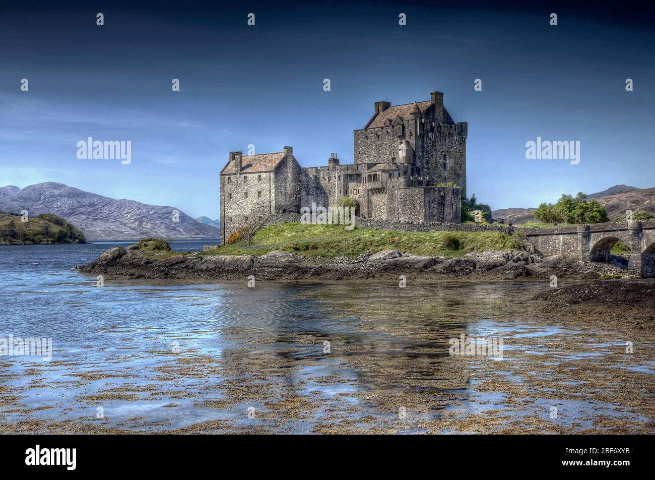 Eilean Donan Castle, Regno Unito, Scozia Foto Stock