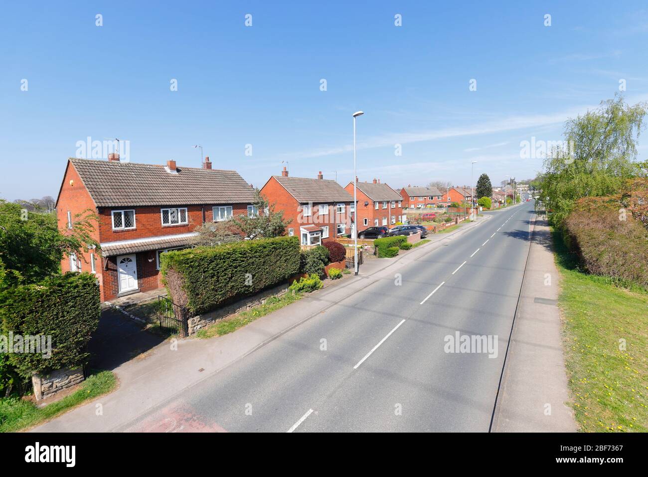 Astley Lane a Swillington, è la strada principale che collega Swillington con Allerton Bywater e Castleford Foto Stock