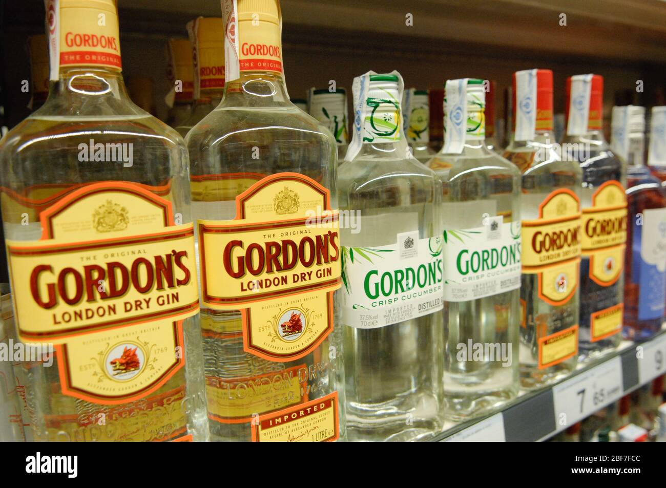 Gordon's,London dry gin Foto Stock