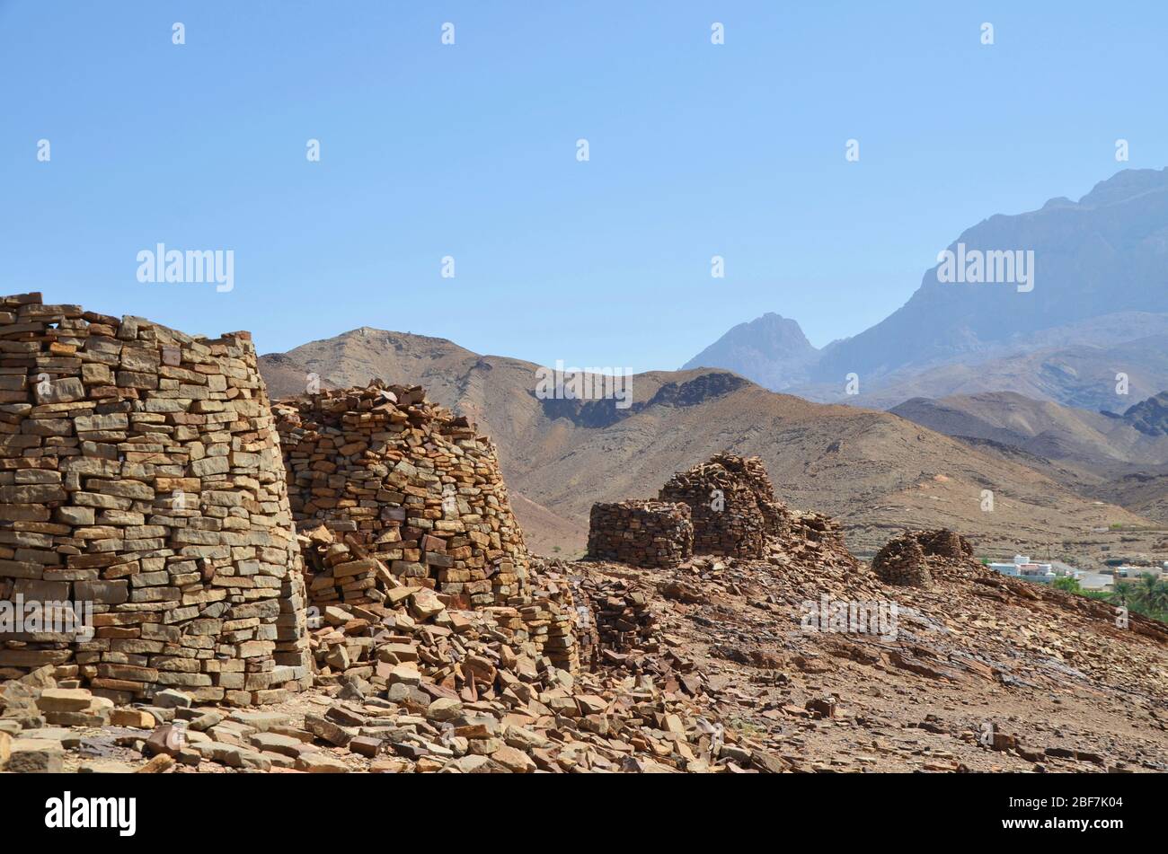 Antiche tombe di alveari ad al Ayn, Oman Foto Stock