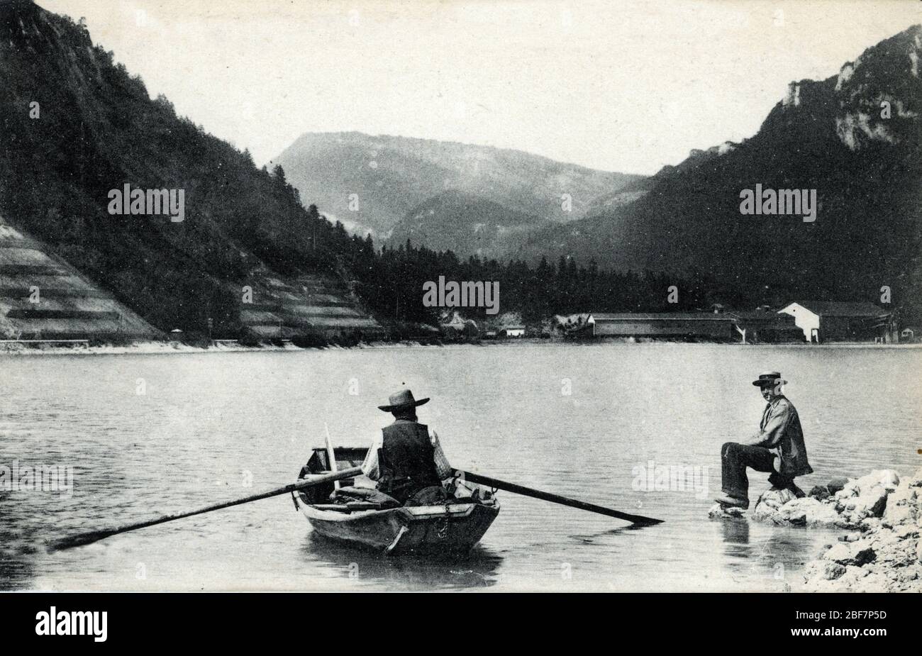 Vue du lac de Sylans et des monts d'ain, a Poizat-Lalleyriat et Neyrolles (Vista del Lac de Sylans è un lago a le Poizat nel dipartimento di Ain, fra Foto Stock