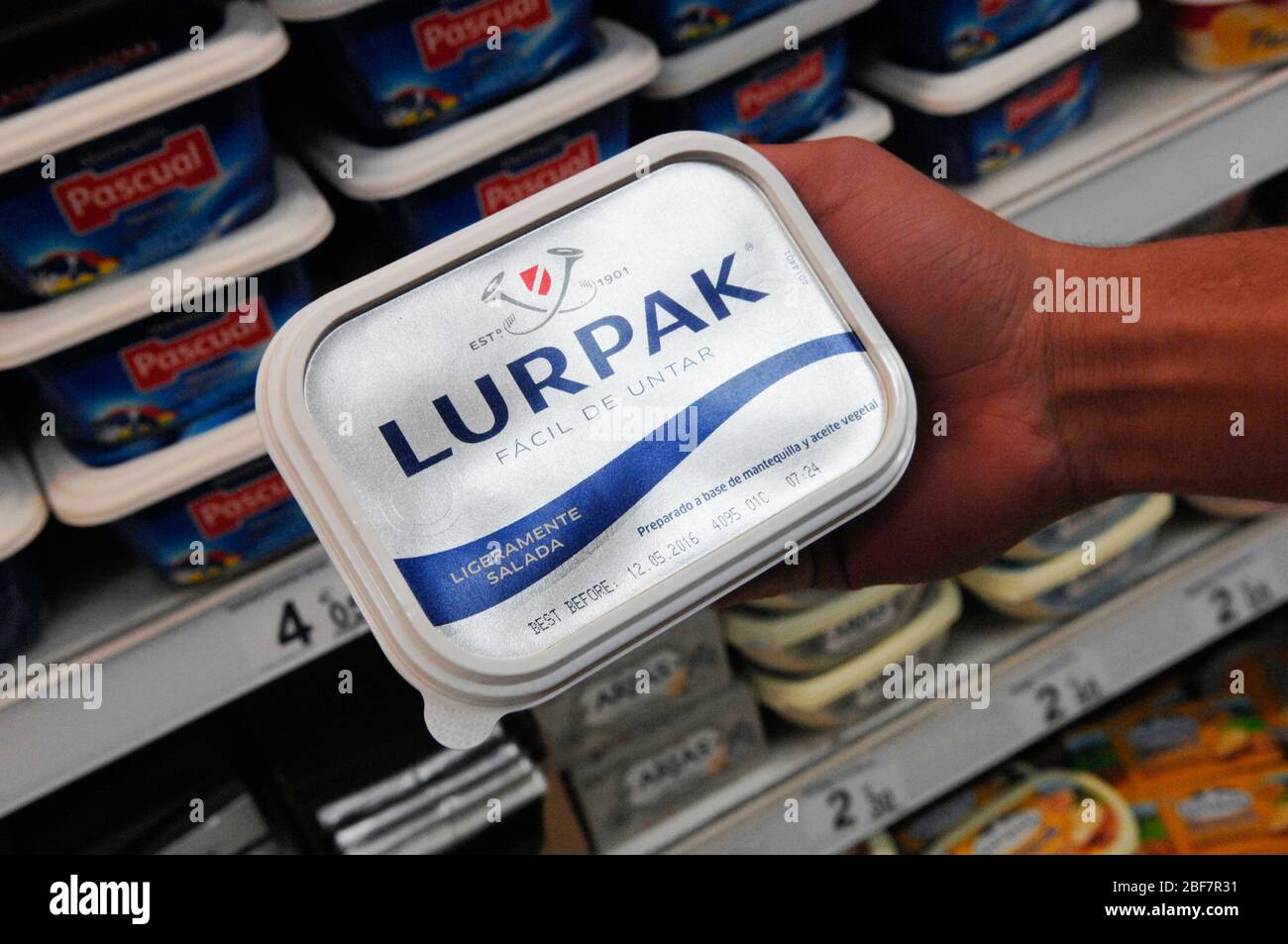 Lurpak,burro Foto Stock