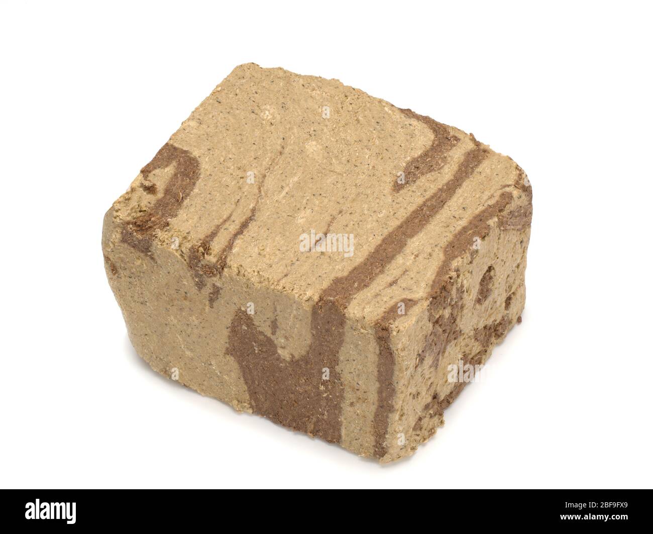 Halva su sfondo bianco Foto Stock