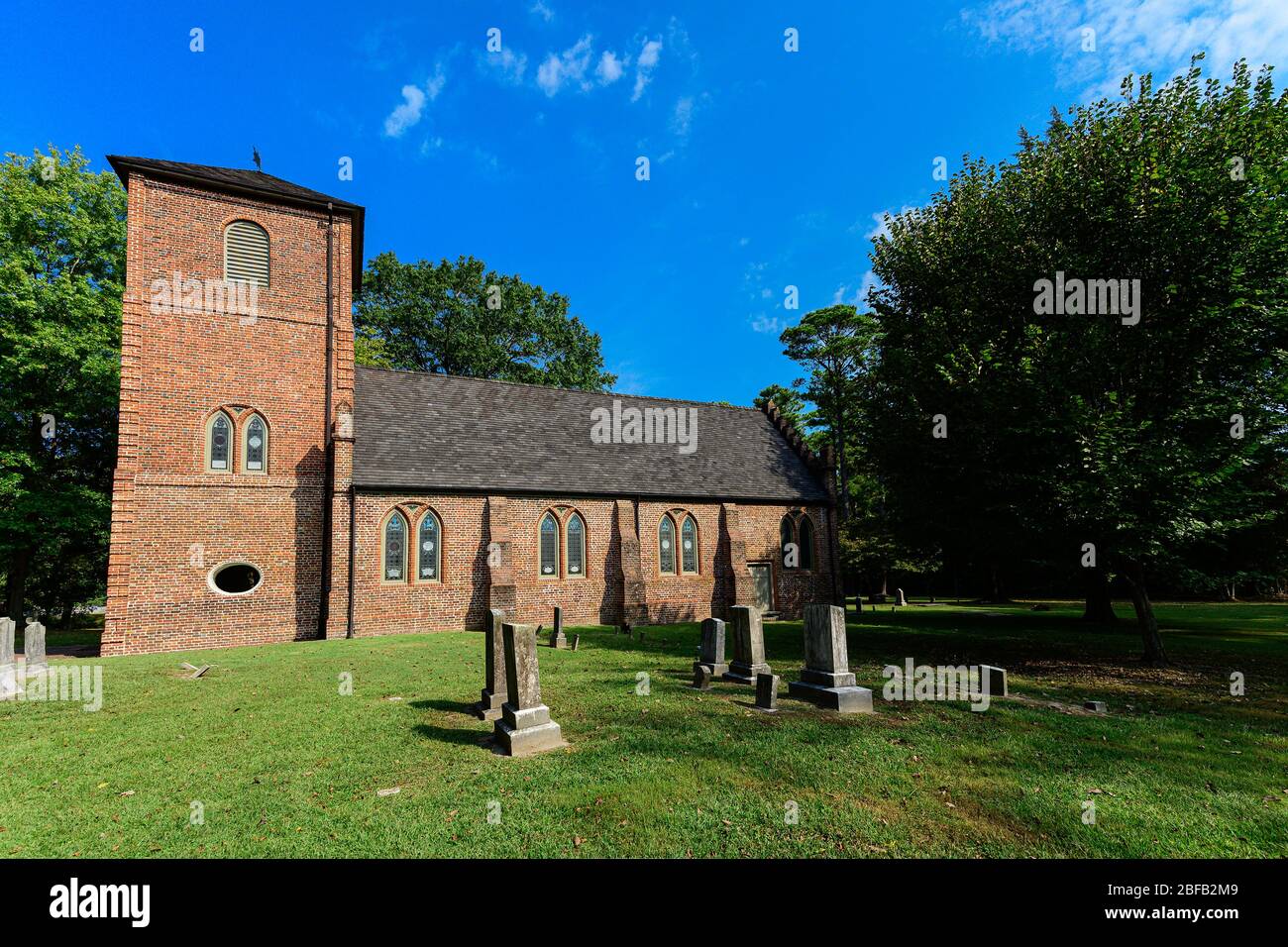 Chiesa storica di San Luca a Smithfield, Virginia. Foto Stock