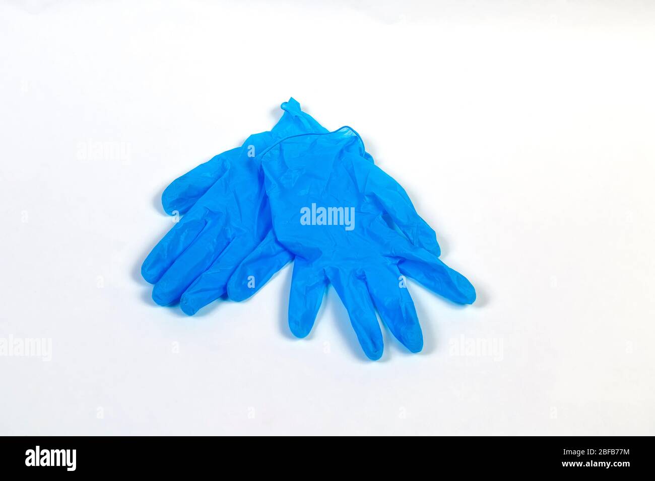 Guanti in gomma per la protezione personale Foto Stock