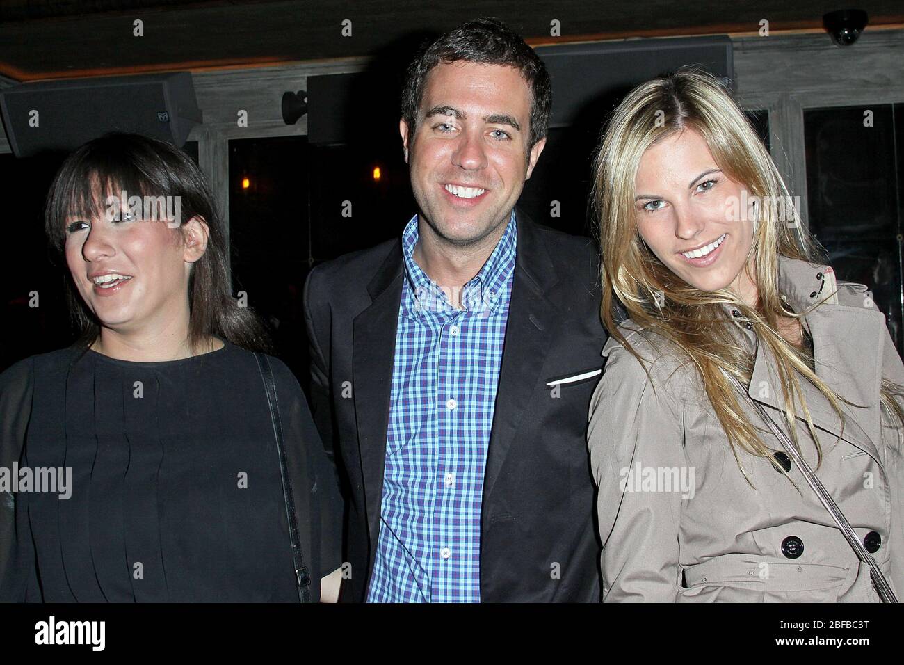 New York, NY, USA. 11 settembre 2010. Ariel Moses, Kristian LaLiberte, Katie Durko al Charlotte Ronson dopo la festa in Avenue. Credito: Steve Mack/Alamy Foto Stock