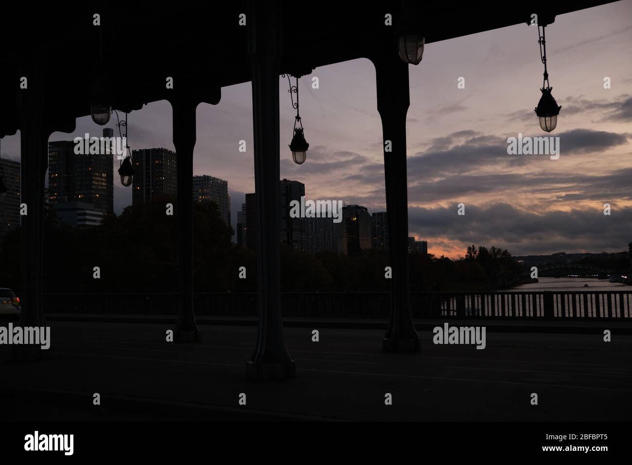 Bir Hakeim e High-Rises a Javel Foto Stock