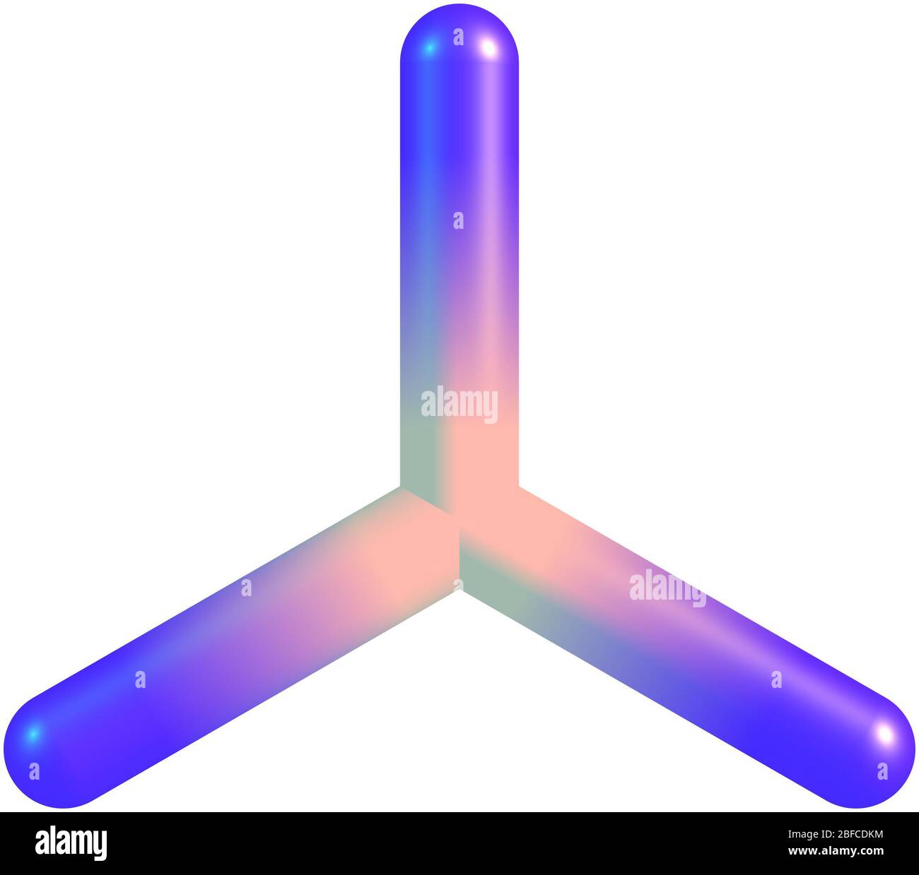 Il trifluoruro di boro è il composto inorganico di formula BF3. Questo gas tossico pungente incolore forma fumi bianchi nell'aria umida Foto Stock