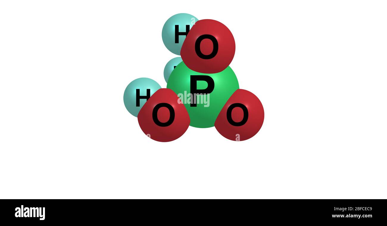 L'acido fosforico o l'acido ortofosforico è un acido minerale avente la  formula chimica H3P04 Foto stock - Alamy