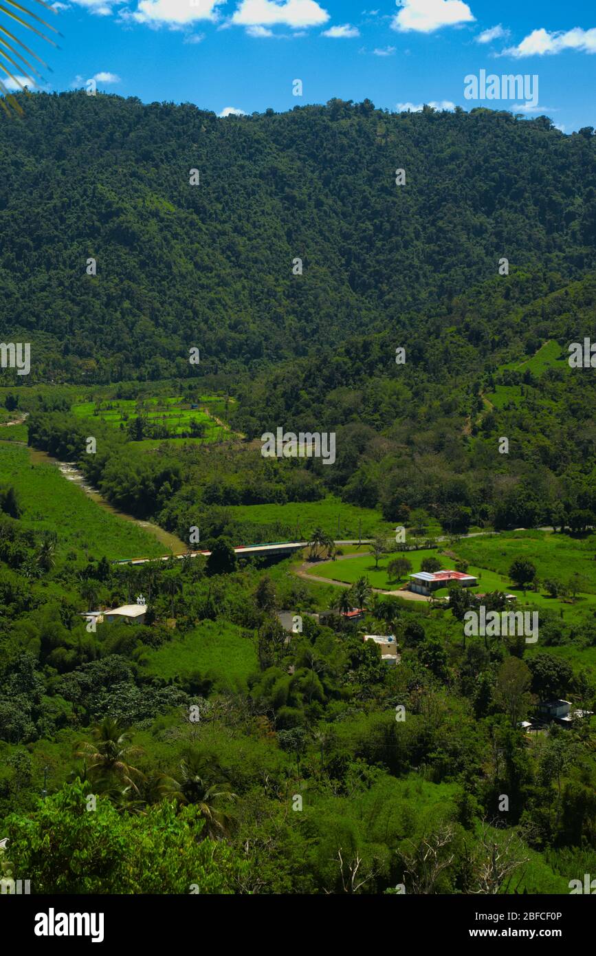 Valle di San Lorenzo, Morovis PR Foto Stock