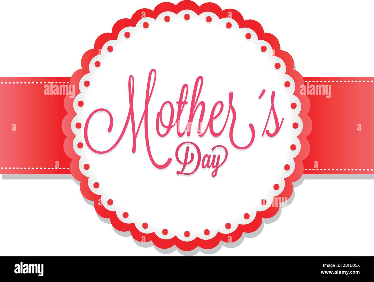 Felice Festa della mamma card Illustrazione Vettoriale