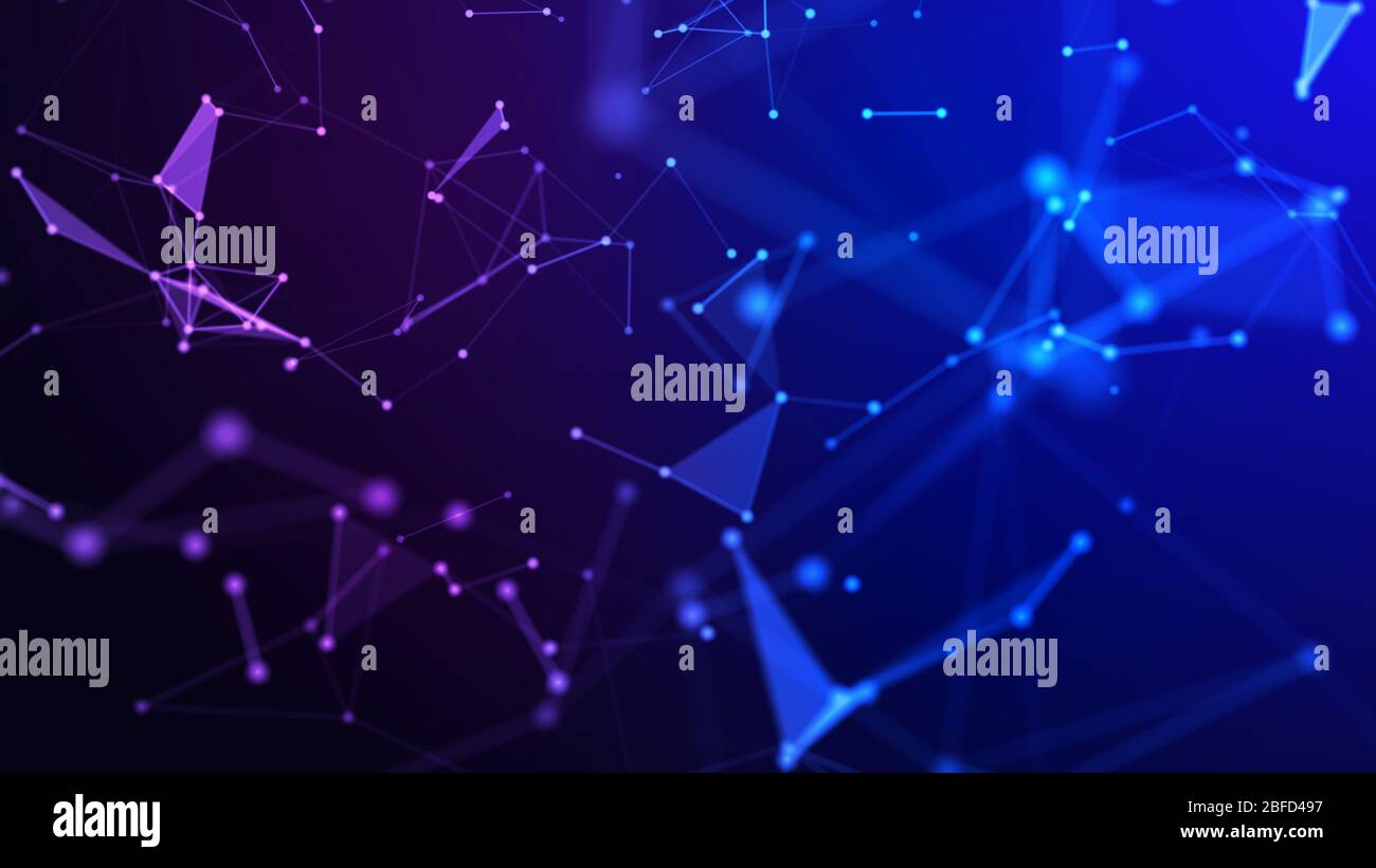 Concetto di rete, di comunicazione di internet. 3d'illustrazione. Foto Stock