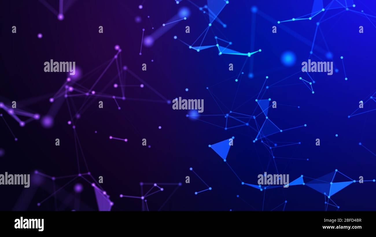 Concetto di rete, di comunicazione di internet. 3d'illustrazione. Foto Stock