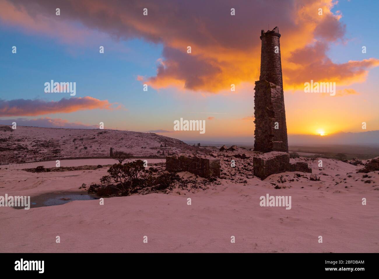 Miniera di rame di Caradon sud Foto Stock