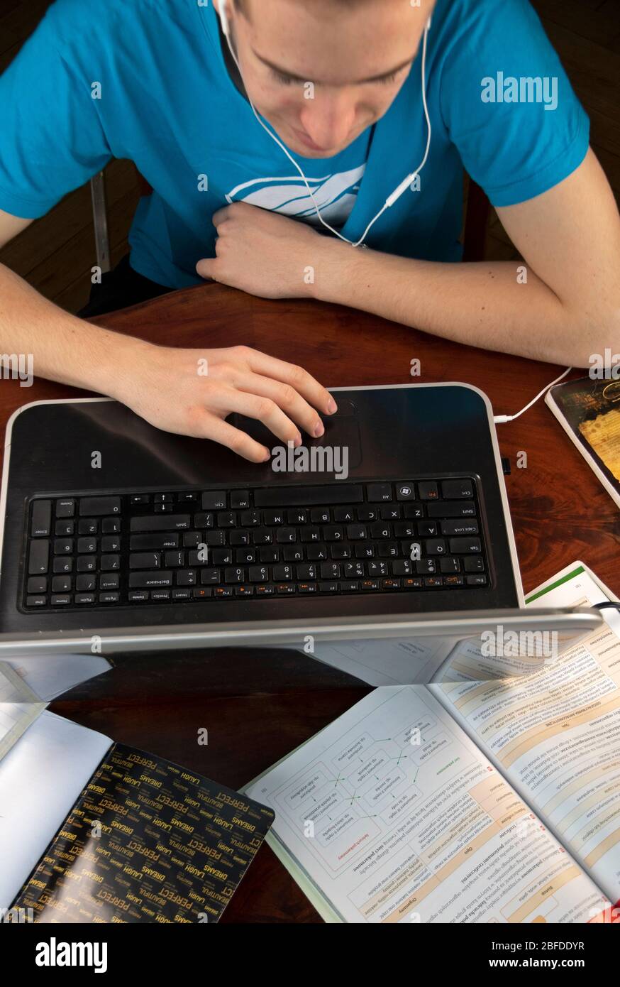 Coronavirus - quarantena a casa e apprendimento a casa Foto Stock