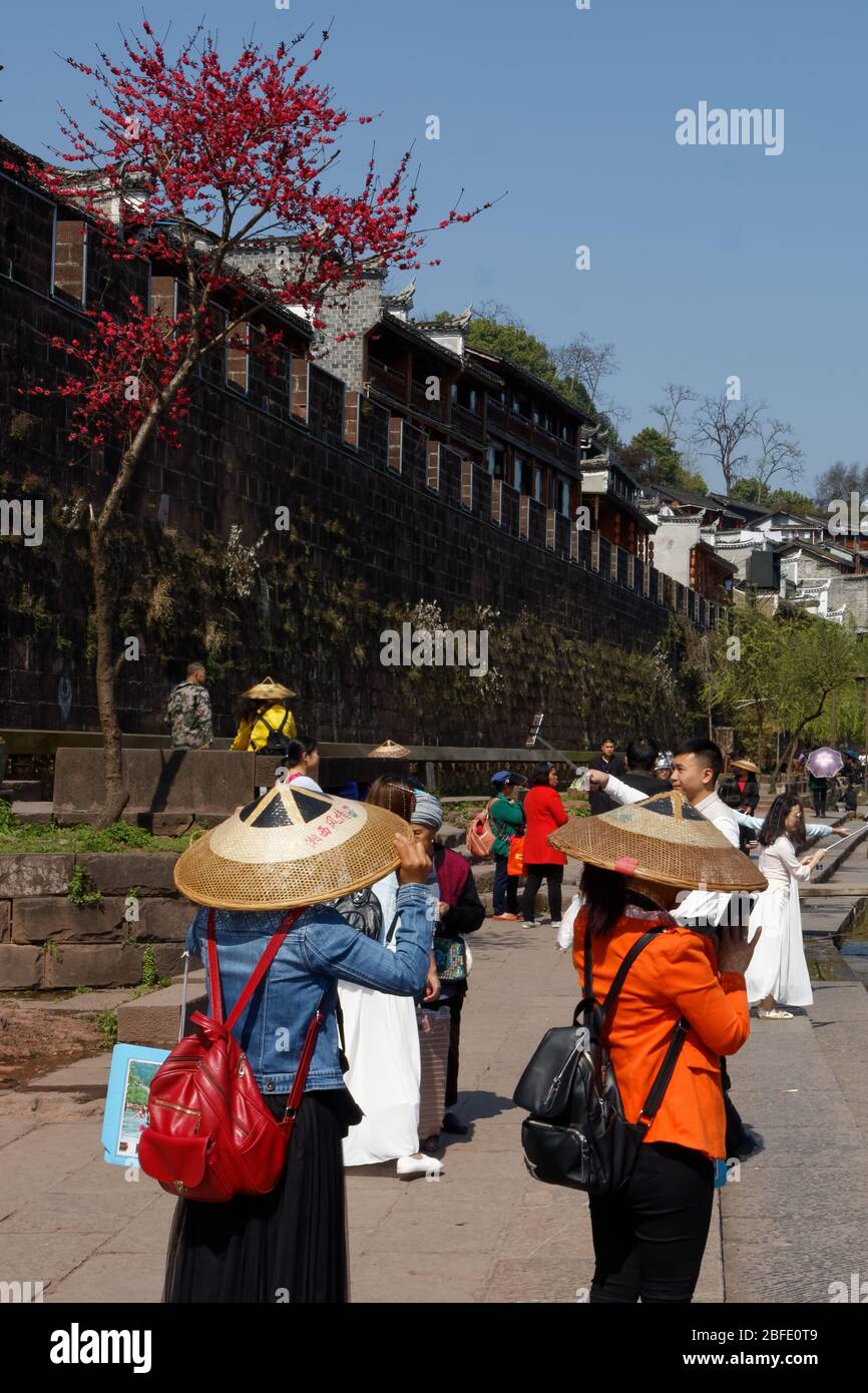 Fenghuang, città di Fenixes, nella provincia di Hunan. Foto Stock