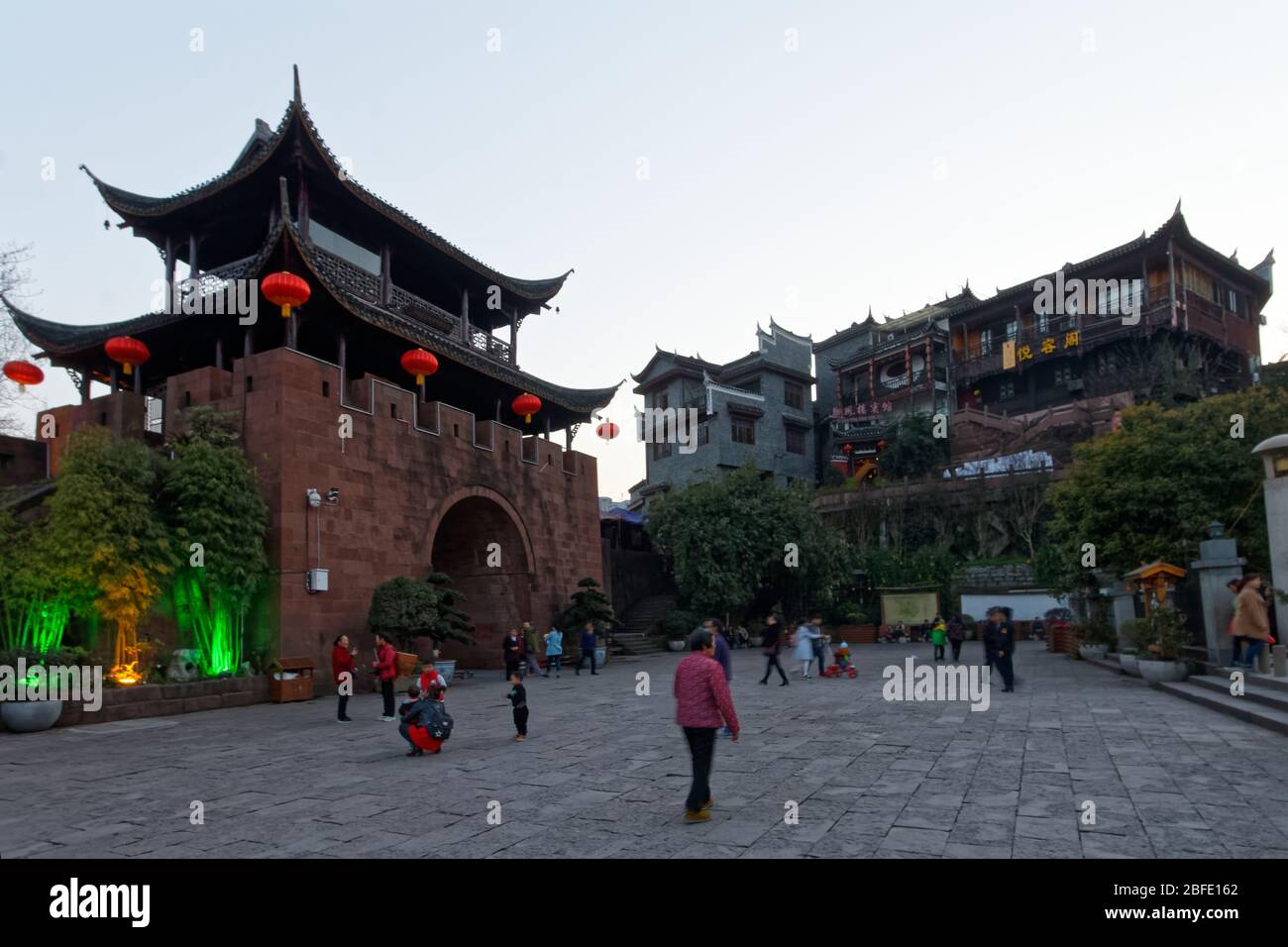 Fenghuang, città di Fenixes, nella provincia di Hunan. Foto Stock