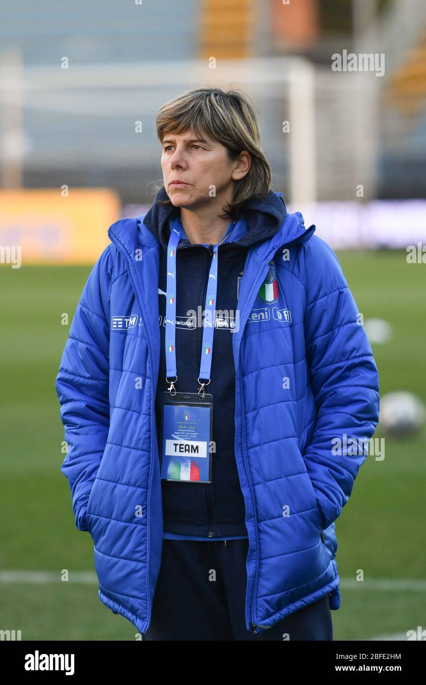 milena bertolini durante la Nazionale di Calcio femminile, italia, 01 gennaio 2020, Calcio Italiana Foto Stock