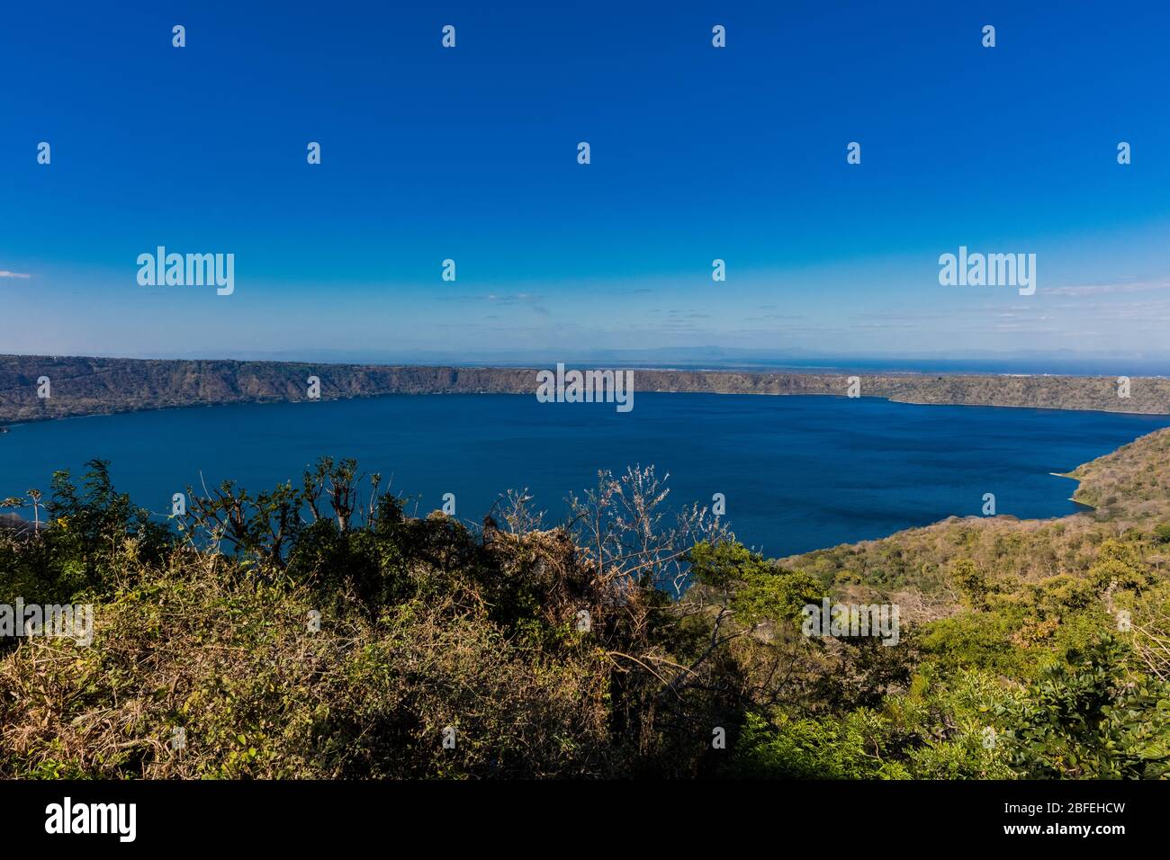 Laguna de Apoyo vulcano paesaggi lago di Granada in Nicaragua Foto Stock