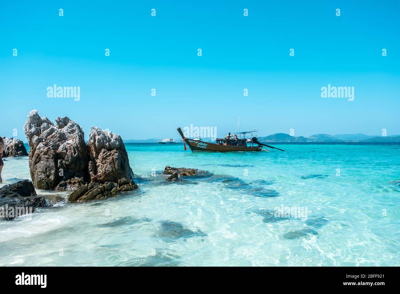 Koh Khai Nai, NOK / Thailandia - 17 gennaio 2020: Koh Khai Nai Island e Koh Khai NOK Island sono la destinazione più popolare per i turisti Foto Stock