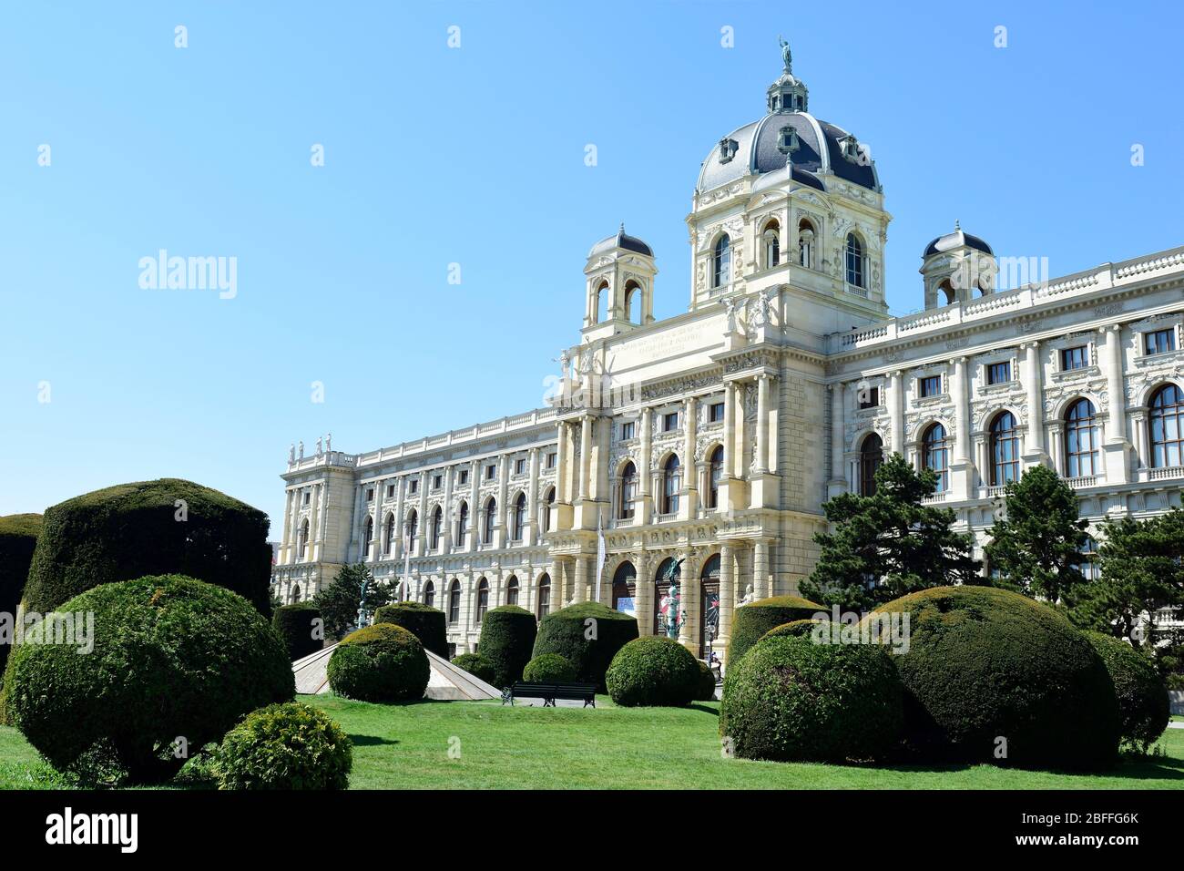 Vienna, Austria. Il Museo Naturistorico di Maria Theresien Platz a Vienna Foto Stock