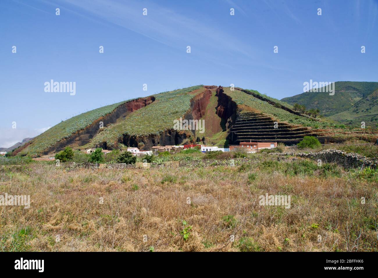 Montagna vulcanica avidità di tenero Foto Stock